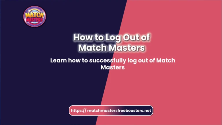 How to Log Out of Match Masters